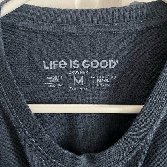 Life Is Good Navy Silent Night Long Sleeve Tee - Picture 4 of 6